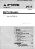 MITSUBISHI MJ-80JWX-A1 DEHUMIDIFIER SERVICE MANUAL INC COOLING SYTEM DIAG WIRING DIAG PCBS SCHEM DIAG TRSHOOT GUIDE AND PARTS LIST 36 PAGES ENG
