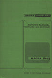NAGRA IV-SJ REEL TO REEL TAPE RECORDER SERVICE MANUAL 11 PAGES ENG FRANC