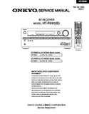 ONKYO HT-R690 (B) AV RECEIVER SERVICE MANUAL INC BLK DIAGS SCHEM DIAGS AND PARTS LIST 130 PAGES ENG