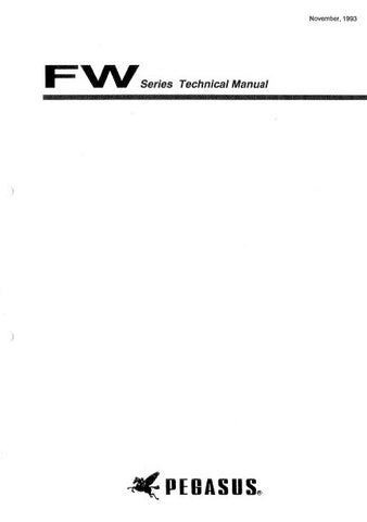 PEGASUS FW SERIES SEWING MACHINE TECHNICAL MANUAL BOOK ENGLISH 48 PAGES ENG