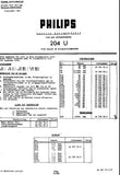 PHILIPS 204U RADIO SERVICE DOKUMENTATIE INC PCBS SCHEM DIAG AND PARTS LIST 7 PAGES NL