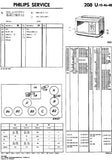PHILIPS 208U SERIES RADIO SERVICE DOKUMENTATIE INC SCHEM DIAGS AND PARTS LIST 46 PAGES NL
