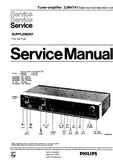 PHILIPS 22RH741 TUNER AMPLIFIER SERVICE MANUAL INC PCBS AND SCHEM DIAGS 26 PAGES ENG DEUT FRANC NL ITAL