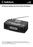 RADIOSHACK REALISTIC 12-519 ALL HAZARDS WEATHER ALERT CLOCK RADIO WITH SKYWARN USER'S GUIDE 24 PAGES ENG
