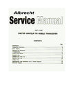 RADIOSHACK REALISTIC AE-540 ALBRECHT 2 METER AMATEUR FM MOBILE TRANSCEIVER SERVICE MANUAL INC PCBS SCHEM DIAGS AND PARTS LIST 50 PAGES ENG