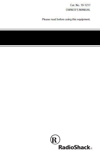 RADIOSHACK REALISTIC BTX-128 CTCSS VHF BUSINESS BAND TRANSCEIVER OWNER'S MANUAL 24 PAGES ENG