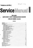 RADIOSHACK REALISTIC DX-440 AM FM DIRECT ENTRY COMMUNICATIONS RECEIVER SERVICE MANUAL INC BLK DIAG PCBS SCHEM DIAG AND PARTS LIST 59 PAGES ENG