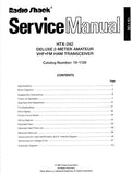 RADIOSHACK REALISTIC HTX-242 DELUXE 2 METER AMATEUR VHF FM HAM TRANSCEIVER SERVICE MANUAL INC BLK DIAG PCBS SCHEM DIAGS AND PARTS LIST 72 PAGES ENG
