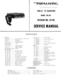RADIOSHACK REALISTIC TRC-50 MINI 23 CB TRANSCEIVER SERVICE MANUAL INC BLK DIAG PCB SCHEM DIAG AND PARTS LIST 8 PAGES ENG