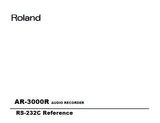 ROLAND AR-3000R AUDIO RECORDER RS232C REFERENCE 60 PAGES ENG