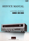 SANSUI QRX-2000 4 CHANNEL RECEIVER SERVICE MANUAL INC TRSHOOT GUIDE  BLK DIAGS SCHEMS PCBS AND PARTS LIST 29 PAGES ENG
