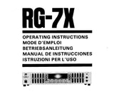 SANSUI RG-7X STEREO GRAPHIC EQUALIZER CONSOLETTE OPERATING INSTRUCTIONS INC CONN DIAGS 28 PAGES ENG FRANC DEUT ESP ITAL