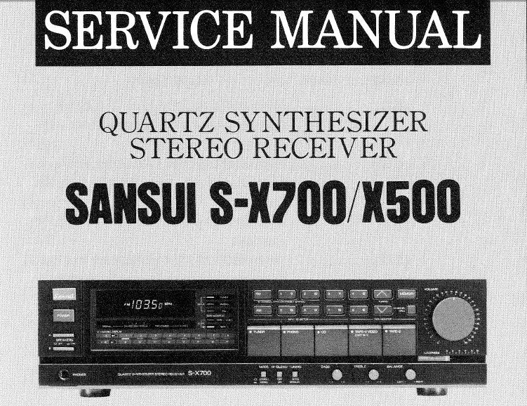 SANSUI S-X900 S-X1200 SYNTHESIZER STEREO RECEIVER SERVICE MANUAL INC BLK DIAGS WIRING DIAG SCHEMS PCBS AND PARTS LIST 20 PAGES ENG