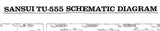 SANSUI TU-555 AM FM STEREO TUNER SCHEMATIC DIAGRAM 1 PAGE ENG
