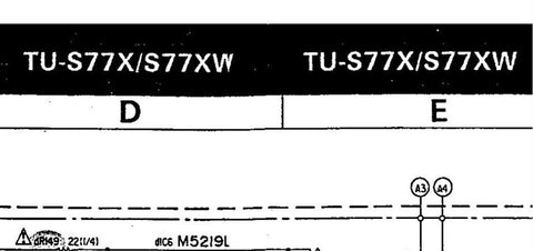 SANSUI TU-S77X TU-S77XW QUARTZ PLL DIGITAL SYNTHESIZER STEREO TUNER SCHEMATIC DIAGRAMS 2 PAGES ENG