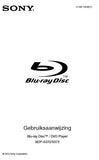 SONY BDP-S370 BDP-BX373 BLU-RAY DISC DVD PLAYER GEBRUIKSAANWIJZING 39 PAGES