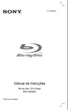 SONY BDP-S5000ES BLU-RAY DISC DVD PLAYER MANUAL DE INSTRUCOES 83 PAGES PORT