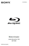 SONY BDP-S560 LECTEUR BLU-RAY DISC DVD PLAYER MODE D'EMPLOI 95 PAGES FRANC