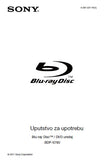 SONY BDP-S780 BLU-RAY DISC DVD UREDAJ UPUTSTVO ZA UPOTREBU 40 PAGES SR