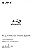 SONY BDV-E300 BDV-E301 BDV-E801 BD DVD HOME THEATRE SYSTEM GEBRUIKSAANWIJZING 115 PAGES