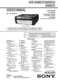 SONY HCD-SHAKEX1 HCD-SHAKEX3 HCD-SHAKEX7 DVD RECEIVER SERVICE MANUAL INC BLK DIAGS PCBS SCHEM DIAGS AND PARTS LIST 96 PAGES ENG