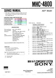 SONY MHC-4800 MINI HIFI COMPONENT SYSTEM TA-H4800 POWER AMPLIFIER SEQ-4800 GRAPHIC EQUALIZER HCD-H4800 TUNER CD PLAYER TC-H4800 STEREO CASSETTE DECK SERVICE MANUAL INC BLK DIAGS PCBS SCHEM DIAGS AND PARTS LIST 95 PAGES ENG