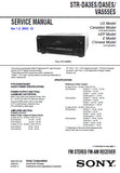 SONY STR-VA555ES STR-DA3ES STR-DA5ES FM STEREO FM AM RECEIVER SERVICE MANUAL INC BLK DIAGS PCBS SCHEM DIAGS AND PARTS LIST 82 PAGES ENG
