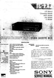 SONY TC-FX2 STEREO CASSETTE TAPE DECK SERVICE MANUAL INC BLK DIAG PCBS SCHEM DIAGS AND PARTS LIST 39 PAGES ENG