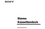 SONY TC-K61 STEREO KASSETTENDECK BEDIENUNGSANLEITUNG 14 SEITE DEUT