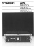 STUDER REVOX A176 DIGITAL SYNTHESIZER FM TUNER OPERATING AND SERVICE INSTRUCTIONS INC BLK DIAGS SCHEMS PCBS AND PARTS LIST 143 PAGES ENG DEUT FRANC