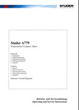 STUDER REVOX A779 AND MR8 PROFESSIONAL COMPACT MIXER OPERATING AND SERVICE INSTRUCTIONS INC BLK DIAGS SCHEMS PCBS AND PARTS LIST 150 PAGES ENG DEUT