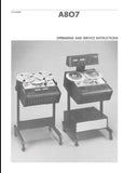 STUDER REVOX A807MkI UNIVERSAL STUDIO TAPE RECORDER OPERATING AND SERVICE INSTRUCTIONS INC BLK DIAGS SCHEMS PCBS AND PARTS LIST 444 PAGES ENG