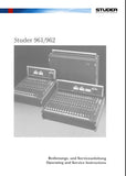 STUDER REVOX 961 962 COMPACT MIXING CONSOLES OPERATING AND SERVICE INSTRUCTIONS INC BLK DIAGS SCHEMS PCBS AND PARTS LIST 245 PAGES ENG DEUT