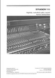 STUDER REVOX 990 DIGITALLY CONTROLLED AUDIO CONSOLE SERVICE INSTRUCTIONS INC BLK DIAGS SCHEMS PCBS AND PARTS LIST 550 PAGES ENG