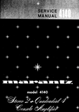 MARANTZ 4140 STEREO 2 + QUADRIAL 4 STEREO CONSOLE AMP SERV MAN INC PCBS SCHEM DIAG AND PARTS LIST 28 PAGES ENG