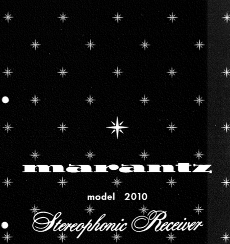 MARANTZ 2010 STEREOPHONIC RECEIVER SERVICE MANUAL INC PCBS SCHEM DIAGS AND PARTS LIST 25 PAGES ENG