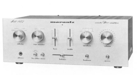 MARANTZ 1072 MODEL 1050 STEREOPHONIC AMPLIFIER OWNER'S MANUAL INC FUNCT BLK DIAG 11 SEITE DEUTSCH