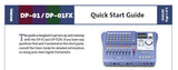 TASCAM DP-01 DP-01FX DIGITAL PORTASTUDIO QUICK START GUIDE 4 PAGES ENG