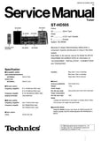 TECHNICS ST-HD505 TUNER SERVICE MANUAL INC BLK DIAG PCBS SCHEM DIAGS AND PARTS LIST 32 PAGES ENG