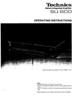 TECHNICS SU-600 STEREO INTEGRATED AMPLIFIER OPERATING INSTRUCTIONS 8 PAGES ENG