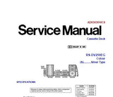 TECHNICS RS-DV290EG STEREO CASSETTE TAPE DECK SA-DV290EE SA-DV290GN  STEREO TUNER AMP SH-DV290EG SOUND PROCESSOR SL-DV290EE SL-DV290GN DVD VIDEO CD CHANGER SERVICE MANUAL INC BLK DIAGS SCHEM DIAGS PCBS AND PARTS LIST 268 PAGES ENG