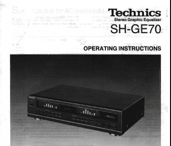 Technics orders EQ