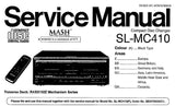 TECHNICS SL-MC410 CD CHANGER SERVICE MANUALS INC WIRING CONN DIAGS SCHEM DIAGS PCB'S CONN DIAG BLK DIAG AND PARTS LIST 90 PAGES ENG