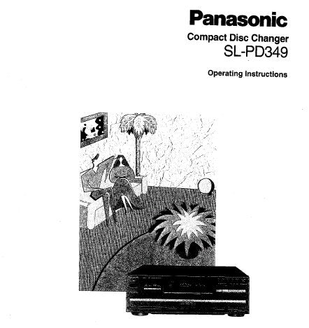 TECHNICS SL-PD349 CD CHANGER OPERATING INSTRUCTIONS INC CONN DIAGS AND TRSHOOT GUIDE 16 PAGES ENG