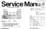 TECHNICS ST-CH510 TUNER SOUND PROCESSOR SERVICE MANUAL INC SCHEM DIAGS PCBS BLK DIAG AND PARTS LIST 14 PAGES ENG