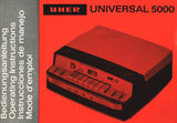 UHER UNIVERSAL 5000 TONBAND BEDIENUNGSANLEITUNG 26 SEITE DEUT