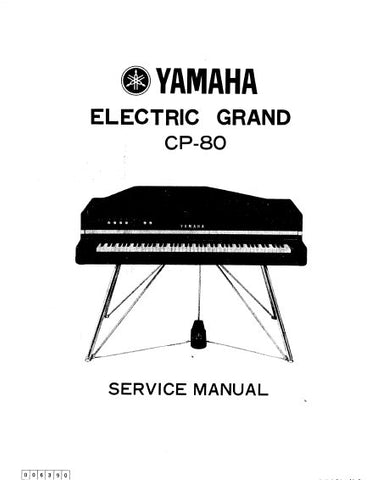 YAMAHA CP-80 ELECTRIC GRAND PIANO SERVICE MANUAL INC BLK DIAG PCBS SCHEM DIAGS AND PARTS LIST 56 PAGES ENG