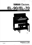 YAMAHA EL-70 EL-90 ELECTONE ORGAN SERVICE MANUAL INC BLK DIAG PCBS SCHEM DIAGS AND PARTS LIST 172 PAGES ENG