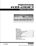 YAMAHA KB-280 PORTATONE KEYBOARD SERVICE MANUAL INC BLK DIAG PCBS SCHEM DIAG AND PARTS LIST 47 PAGES ENG