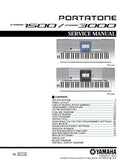 YAMAHA PSR-1500 PSR-3000 PORTATONE KEYBOARD SERVICE MANUAL INC BLK DIAG PCBS SCHEM DIAGS AND PARTS LIST 162 PAGES ENG